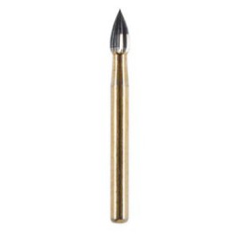 Finishing Carbide Bur, FG 018, Flame, 12 Flutes ISO No.254