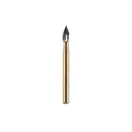 Finishing Carbide Bur, FG 018, Flame, 12 Flutes ISO No.254