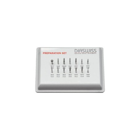 Diamond Crown & Bridge Preparation Burs Set/14