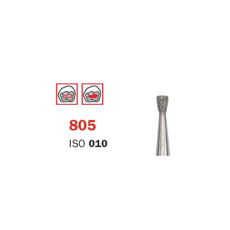 Diamond Bur, FG 010 Short, Medium, Inverted Cone ISO No.010