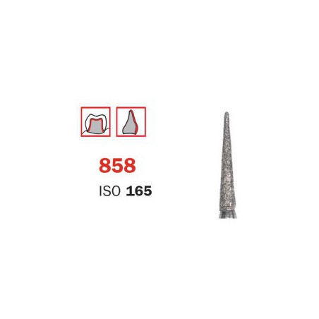 Diamond Bur, FG 014 Short, Medium, Cone ISO No.165