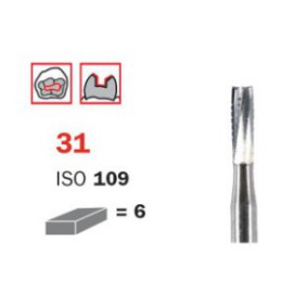 Surgical Carbide Bur, FG 010, X-Long, Cylinder ISO No.109