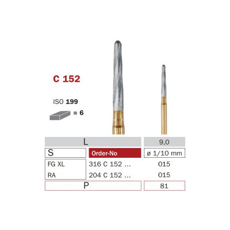 Zekrya Carbide Bur (Z-Endo) RA 015