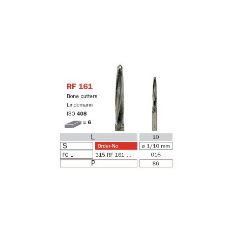 Surgical Carbide Bur, RA 016, Long, Bone Cutter ISO No.408