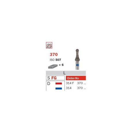 Diamond Bur, FG 023, Medium, Neck ISO No.507