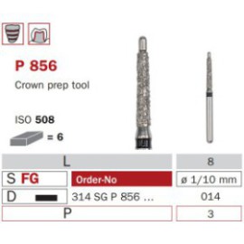 Diamond Bur, FG 014, X-Coarse, Cone Round End ISO No.508