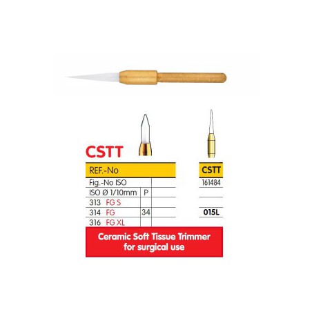 Ceramic Long Bur Soft Tissue Trimmer