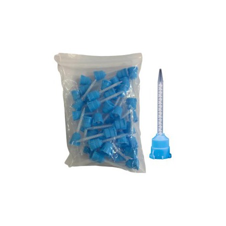 Blue Mixing Tips No.1, 1:1 Ratio, 64mm,for Temporary C&B