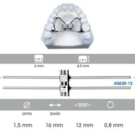 Anatomical Expander Orthogonal Arms, 12mm