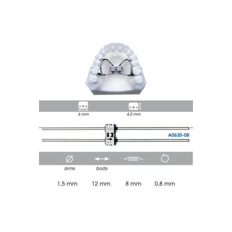 Anatomical Expander Orthogonal Arms, 8mm