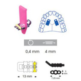 Micro Sectional Screws, U-Bent, Upper, 13 mm