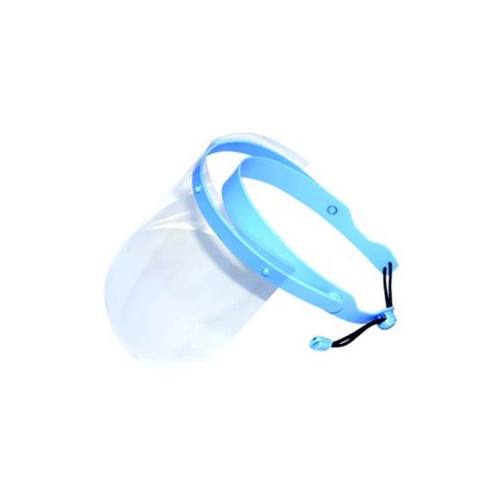 Face Shield Set, Anti-Fog, Blue Shields with Frame