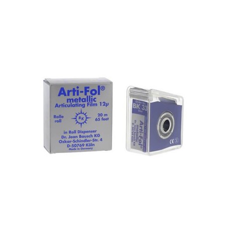 Bausch Arti-Fol 8μm (Blue), Double Sided, Width 20mm, Length 20m