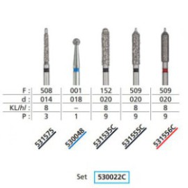 Diafutur C Set, for All-Ceramic Restorations with Silicate Ceramics Kit/5