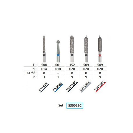 Diafutur C Set, for All-Ceramic Restorations with Silicate Ceramics Kit/5