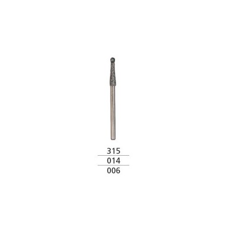 Diamond Coated Endo Access Burs, FG 316 No.014, Tip No.006, PK/2