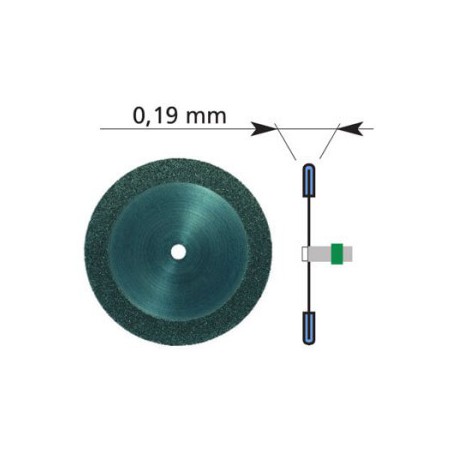 Flexi. Diamond Disc 0.19mm Big, 20 Disc + 2 Mandrels