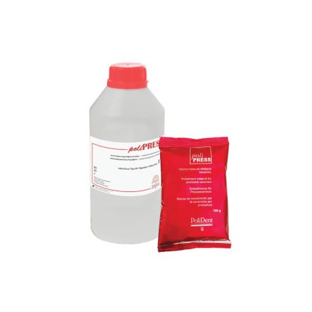 PoliPRESS, Investment Material for Press Ceramics, 100g, PK/60 + Liquid 1L