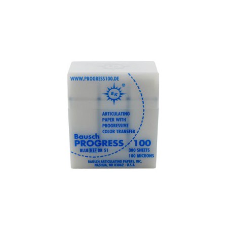 PROGRESS 100, Articulating Paper 100μm, Blue, PK/300 Strips