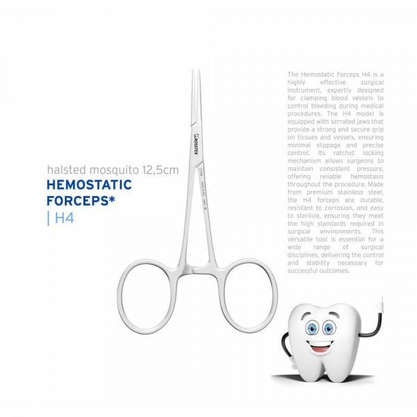 Surgical Forceps Halsted Mosquito, Straight, 12.0 cm