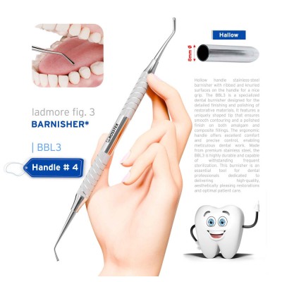 Dental Burnisher Ladmore 3, Handle No. 4