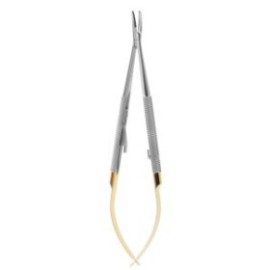 Needle Holder Castroviejo, 140mm, Curved TC