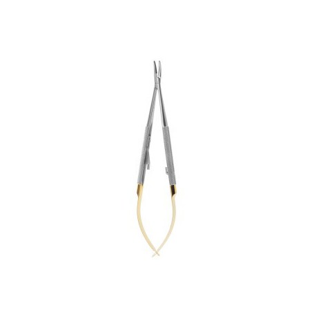 Needle Holder Castroviejo, 140mm, Curved TC