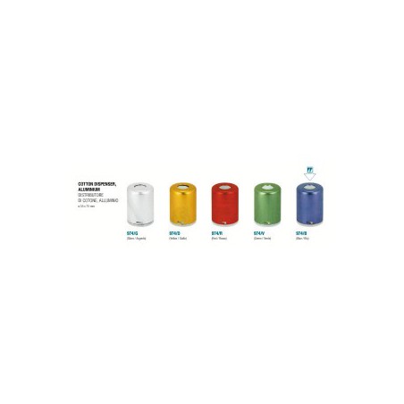 Cotton Dispenser Aluminum Blue