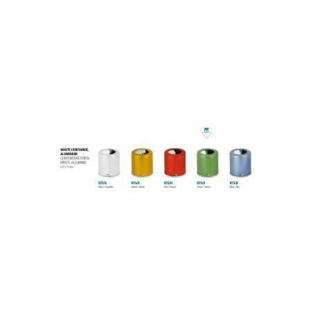 Waste Container Aluminum Green