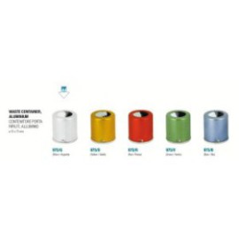 Waste Container Aluminum Silver