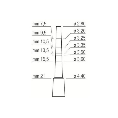 Osteotome 2.8/4.4mm