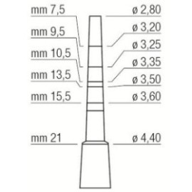 Osteotome 2.8/4.4mm