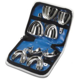 Impression Trays, Stainless Steel, Pediatric, Rim Lock, Set/8