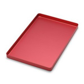 Aluminum Tray Red Small 185 x 140 x 15mm