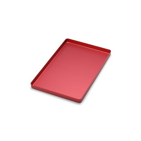 Aluminum Tray Red Small 185 x 140 x 15mm