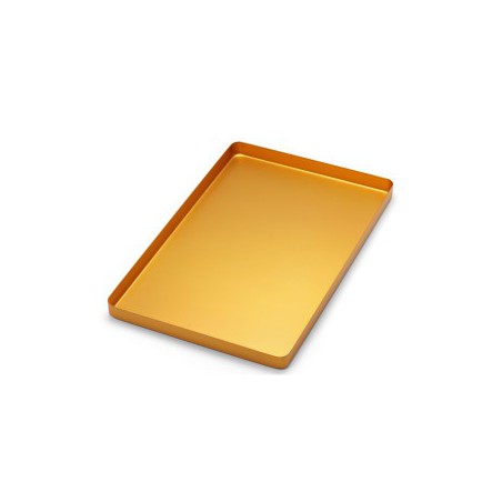 Aluminum Tray Yellow Small 185 x 140 x 15mm