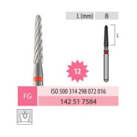 Carbide Bur, Cone, FG 298-016