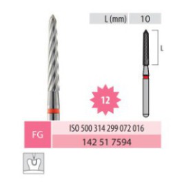 Carbide Bur, Cone, FG 299-016