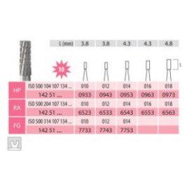 Carbide Bur, Cylinder Fissure FG 107-012