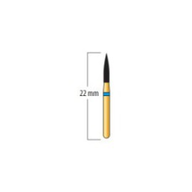 Diamond Burs, Flame Gold Plated, FG 249-014, Medium