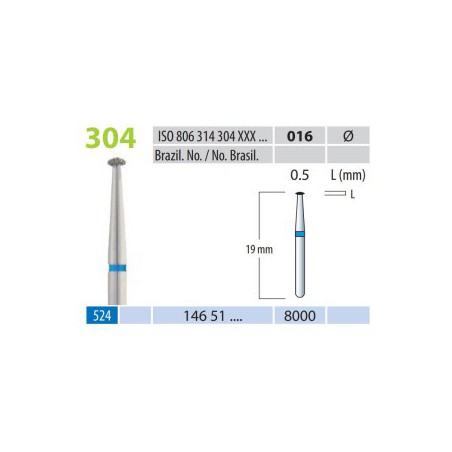 Diamond Burs, Knife Edge, FG 304-016, Medium