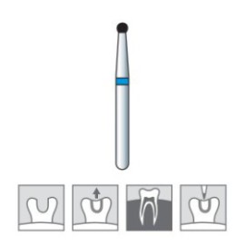 Diamond Burs, Round, Coarse Grit, FG 001-014