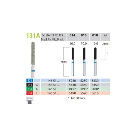 Diamond Burs, Torpedo, FG 131A-014, Medium