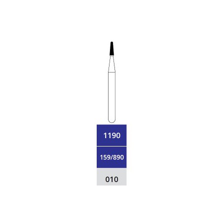 Diamond Bur, Cone, X-Fine, FG, 010, 1190EF