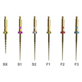 E-Flex S, Rotary File Ni-Ti L 21mm, Assorted, PK/6