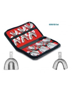 Medesy - Stainless Steel Regular Impression Trays with Retention Rim