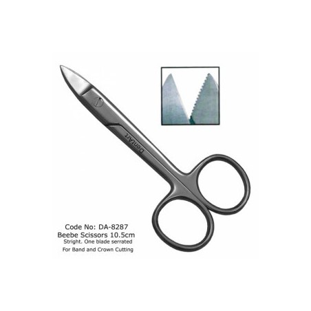 Beebe Scissor 10.5cm One Blade Serrated