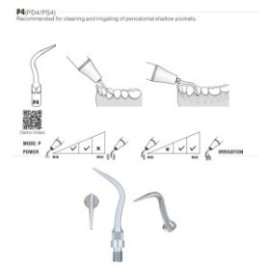 PS4 Sirona Scaler Tip, Cleaning and Irrigating Periodontal Shallow Pockets