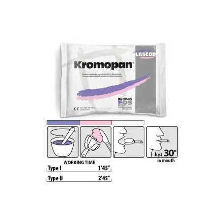 KROMOPAN Chromatic Alginate, Violet/Pink/White Type 1, Fast