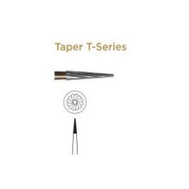 Trimming & Finishing Carbide Bur, Taper T-Series, FG-012, 12 Blades